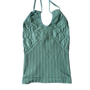 Y2K Nell Jeans Camisole Tank Top Womens OS Pastel Green Solid Whimisgoth Grunge